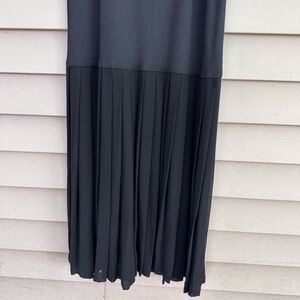 Ruffled layering slip western  black tank size medium